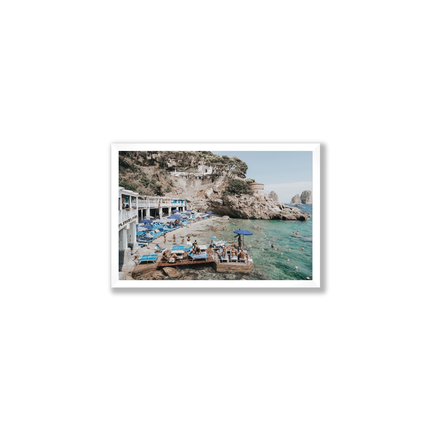 Vita Bella fine art print, Capri, Italy, Medium, White Frame · Full Bleed, Fine Art Print