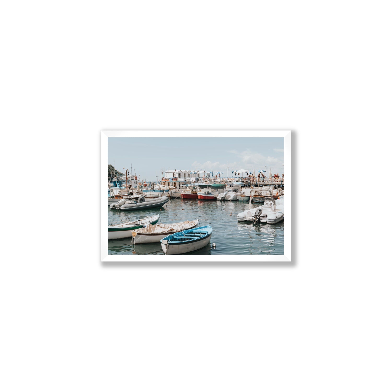 Antico Porto fine art print, Sorrento, Italy, Medium, White Frame · Full Bleed, Fine Art Print