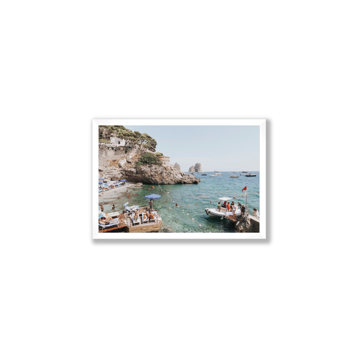 Torre Saracena fine art print, Capri, Italy, Medium, White Frame · Full Bleed, Fine Art Print