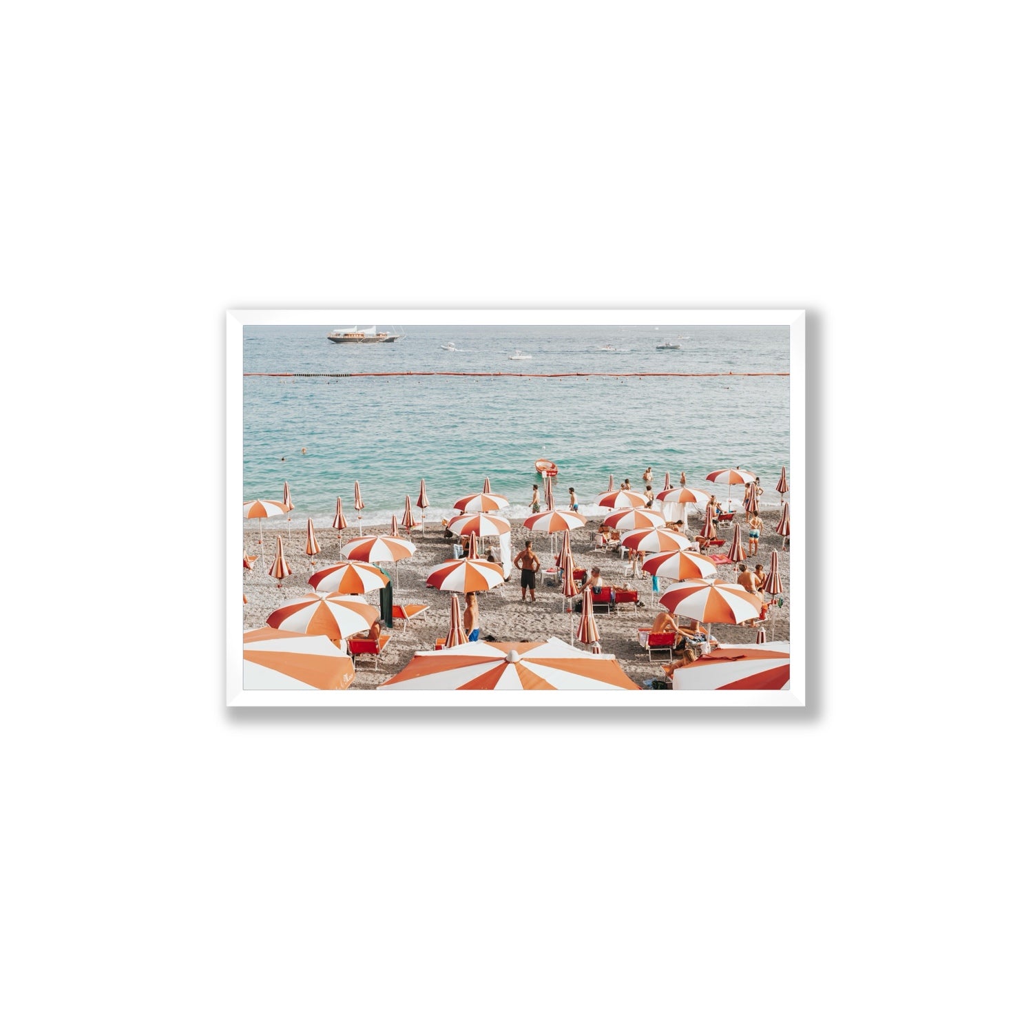 That's Amore Amalfi Mediterranean wall art Large full-bleed fine art print in white frame