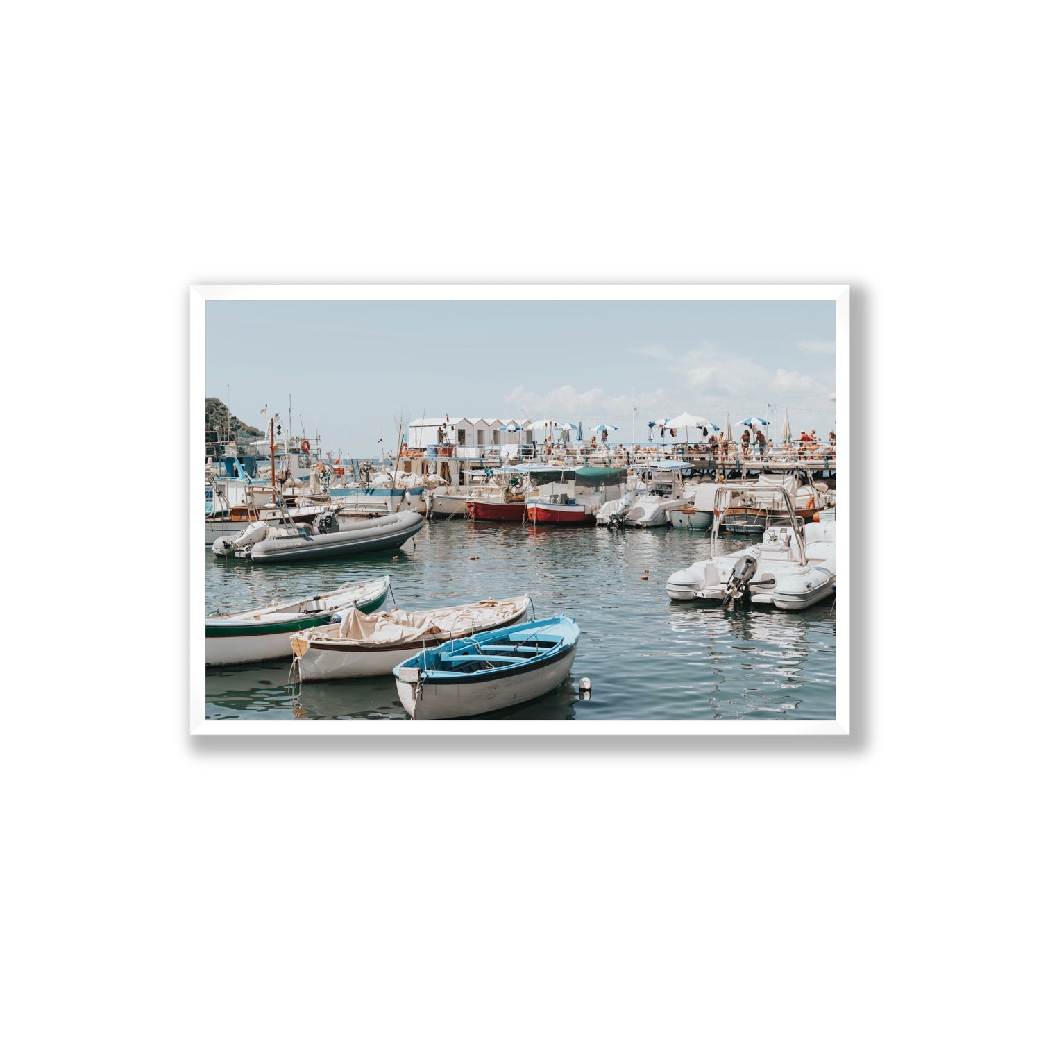 Antico Porto fine art print, Sorrento, Italy, Extra Large, White Frame · Full Bleed, Fine Art Print