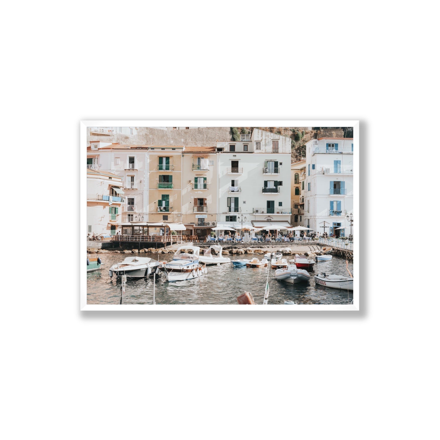 L'Insenatura fine art print, Sorrento, Italy, Extra Large, White Frame · Full Bleed, Fine Art Print