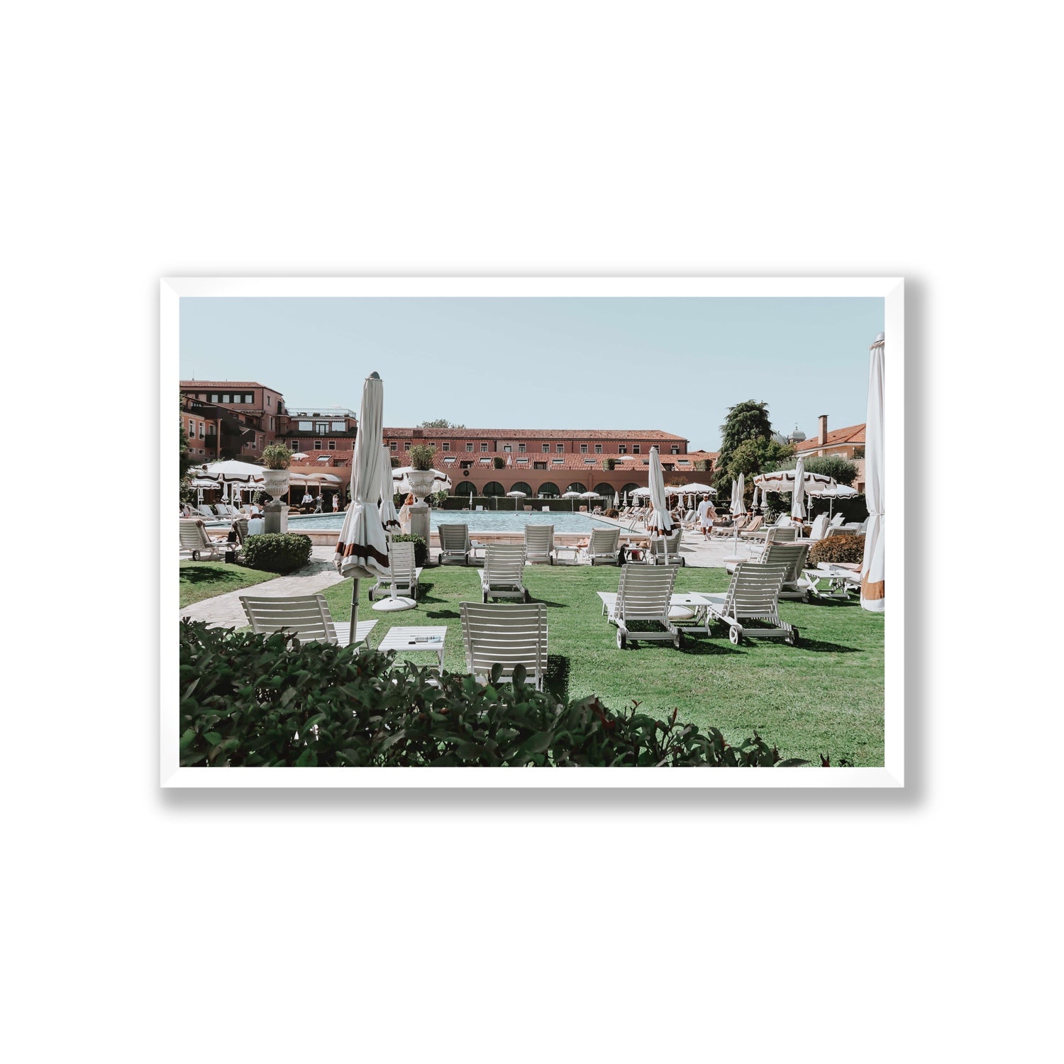 Arrigo Venice Italian wall art Giant full-bleed fine art print in white frame