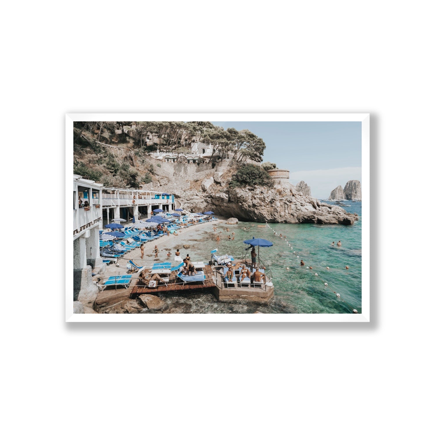 Vita Bella fine art print, Capri, Italy, Giant, White Frame · Full Bleed, Fine Art Print