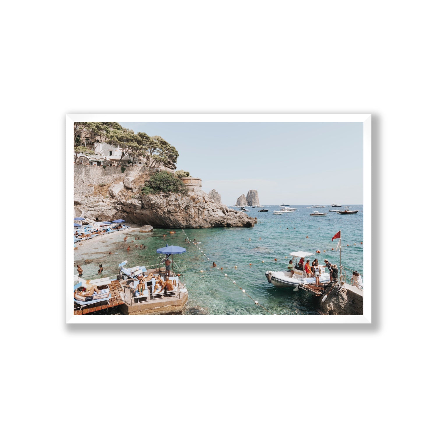 Torre Saracena fine art print, Capri, Italy, Giant, White Frame · Full Bleed, Fine Art Print