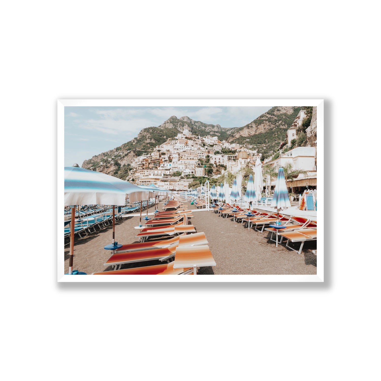 Spiaggia Grande fine art print, Positano, Italy, Giant, White Frame · Full Bleed, Fine Art Print