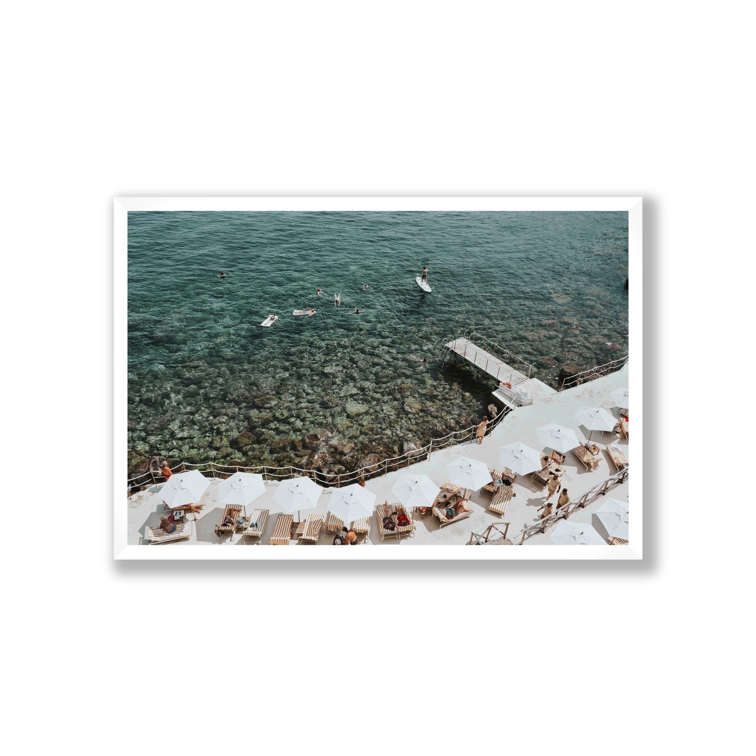 Our Tuscan Dream Tuscany Italian wall art Giant full-bleed fine art print in white frame