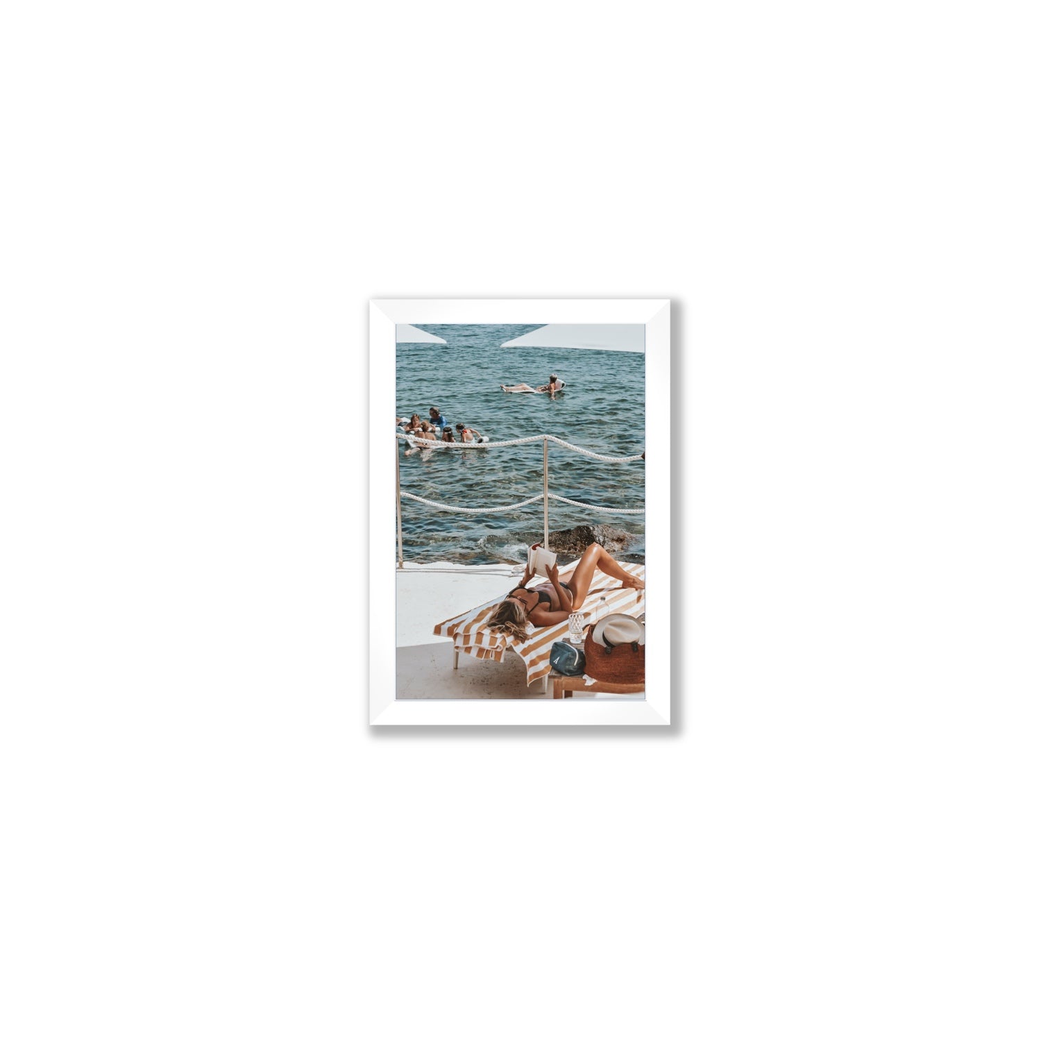 Cloud Nine Tuscany Italian decor wall art Small full-bleed fine art print in white frame
