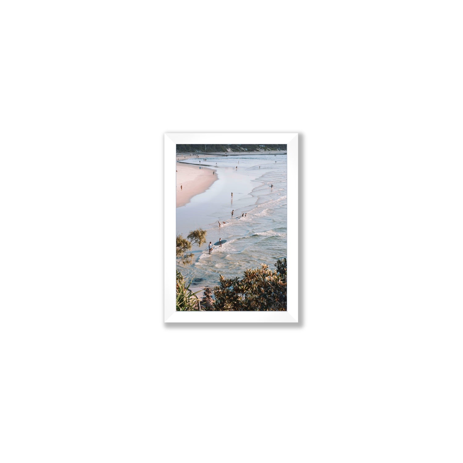Healing Waters fine art print, Byron Bay, Australia, Small, White Frame · Full Bleed, Fine Art Print