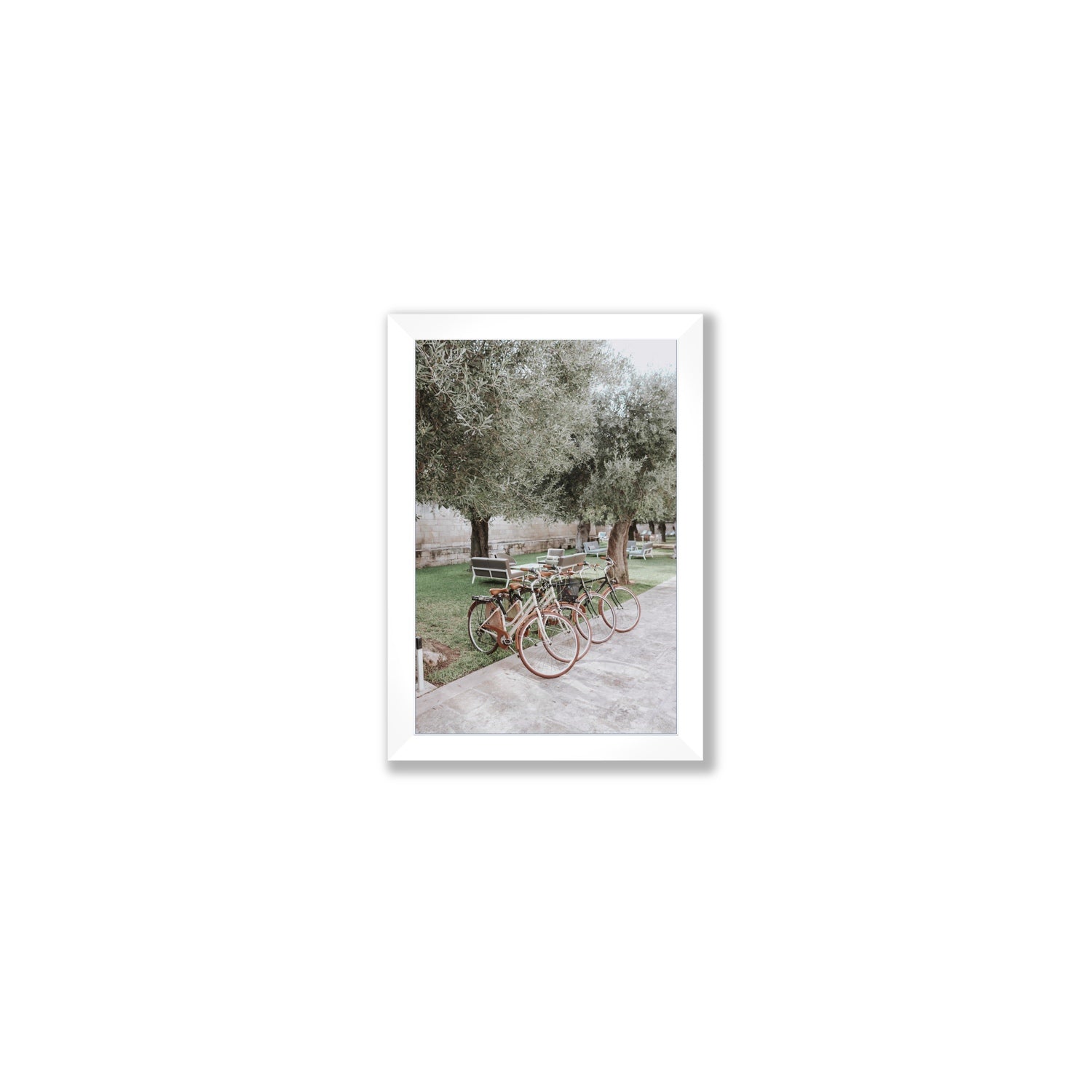 Classic Cruisers Puglia wall art Small full-bleed fine art print in white frame