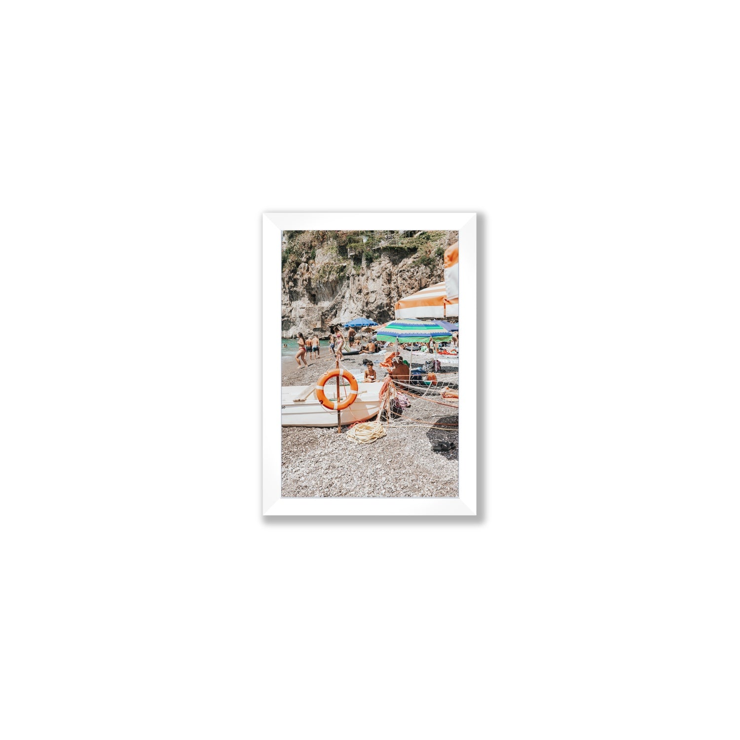 Il Ragazzo fine art print, Positano, Italy, Small, White Frame · Full Bleed, Fine Art Print