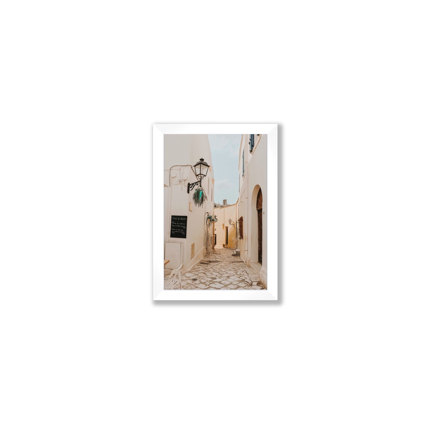 Twilight Passage Puglia Italian wall art Small full-bleed fine art print in white frame