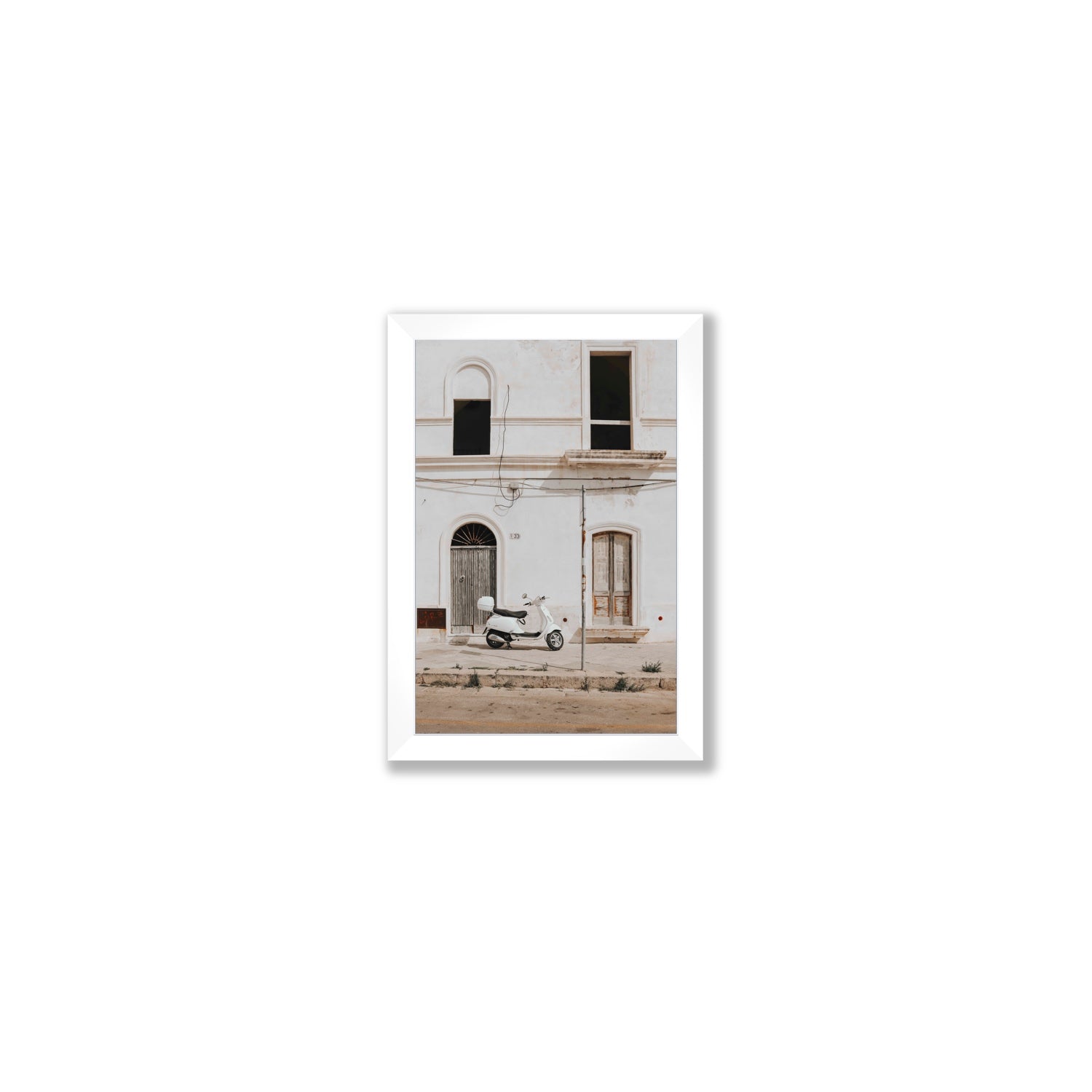 Radiant Ride fine art print, Puglia, Italy, Small, White Frame · Full Bleed, Fine Art Print