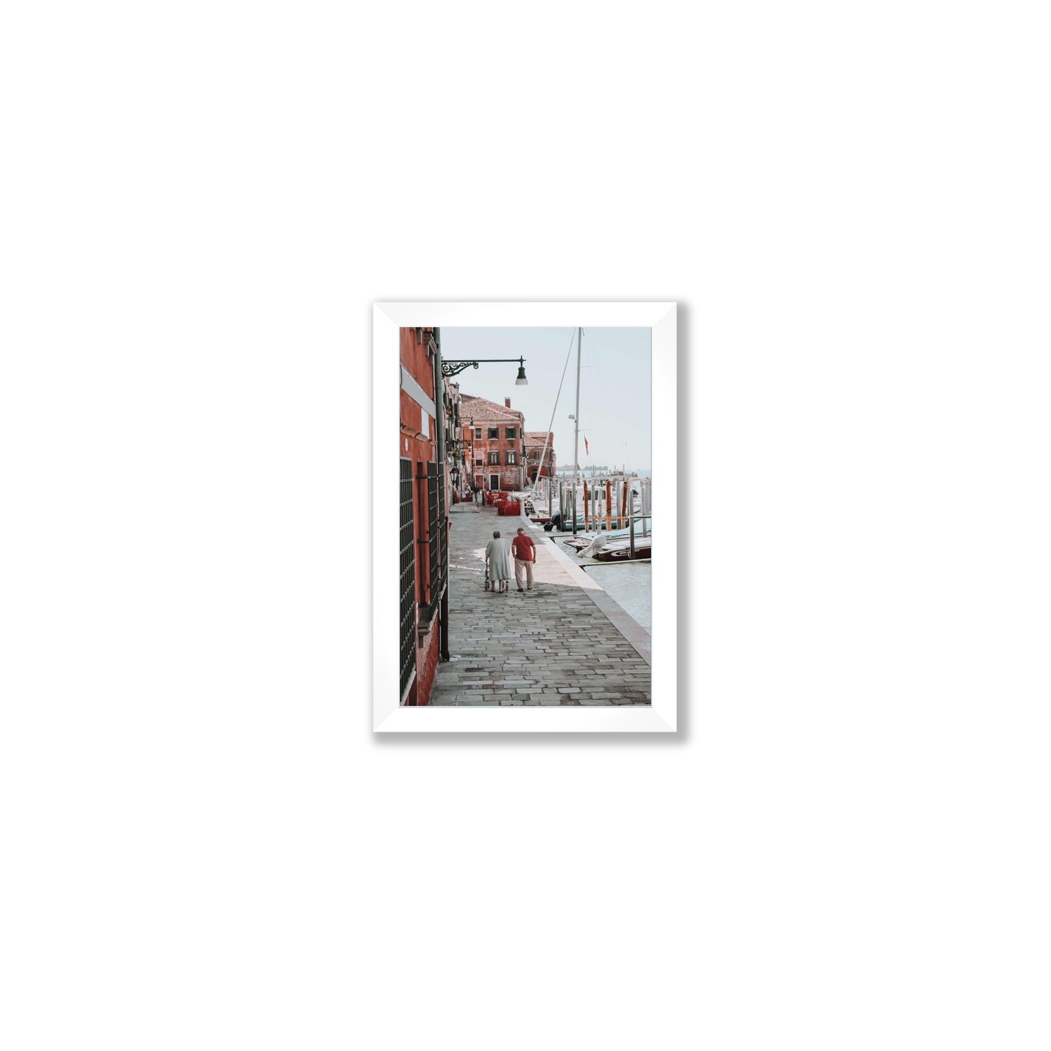 OG Casanova Venice Italian wall art Small full-bleed fine art print in white frame