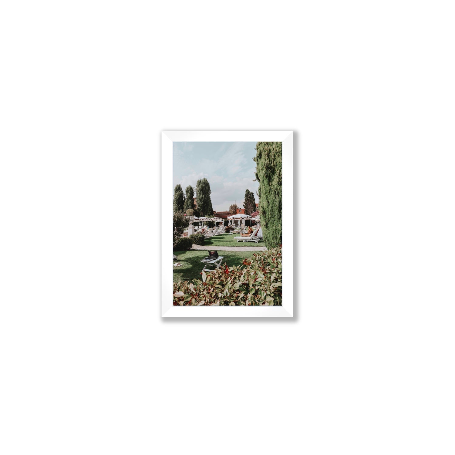 Private Serenity Venice Italian wall art Small full-bleed fine art print in white frame