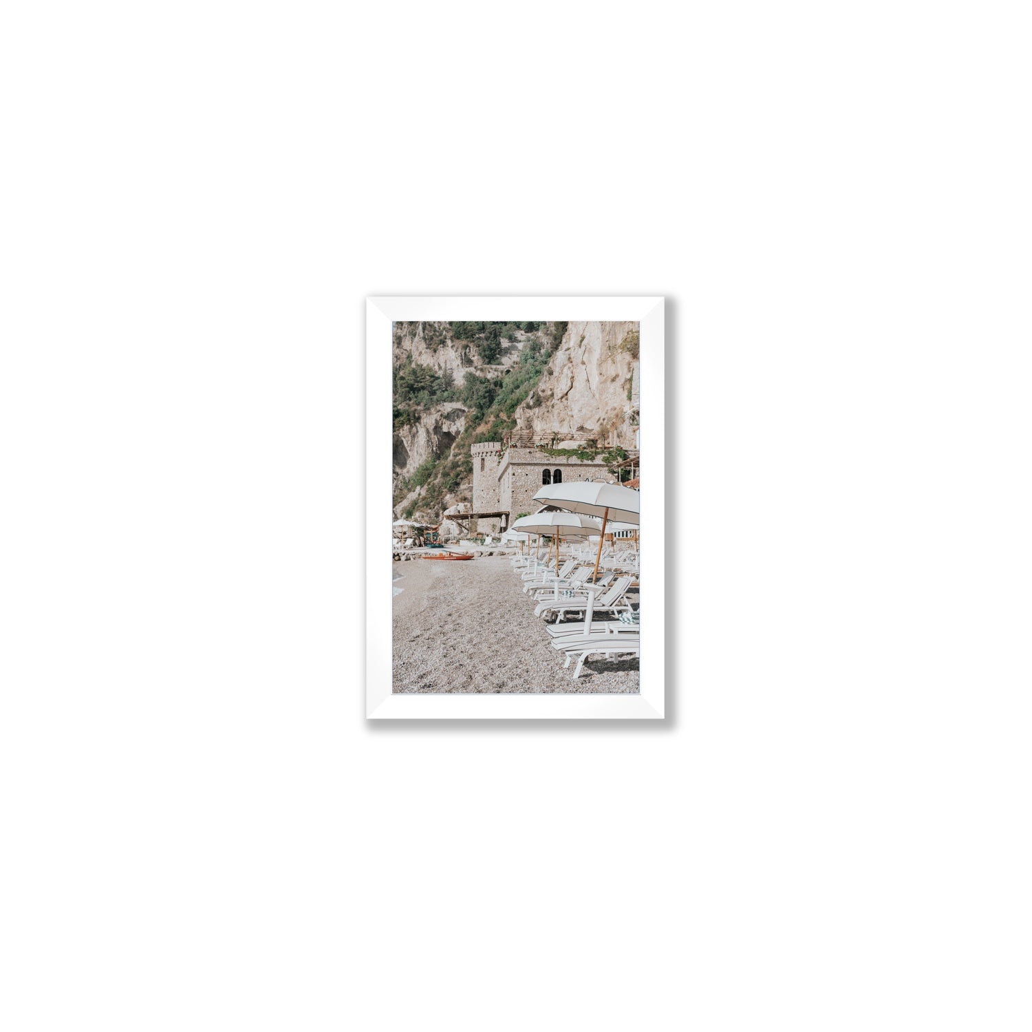 La Villeggiatura fine art print, Amalfi, Italy, luxury escapes artwork, Small, White Frame · Full Bleed, Fine Art Print