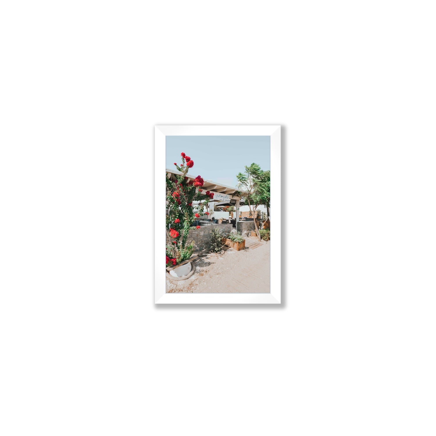 Yialo Yialo fine art print, Mykonos, Greece, Small, White Frame · Full Bleed, Fine Art Print