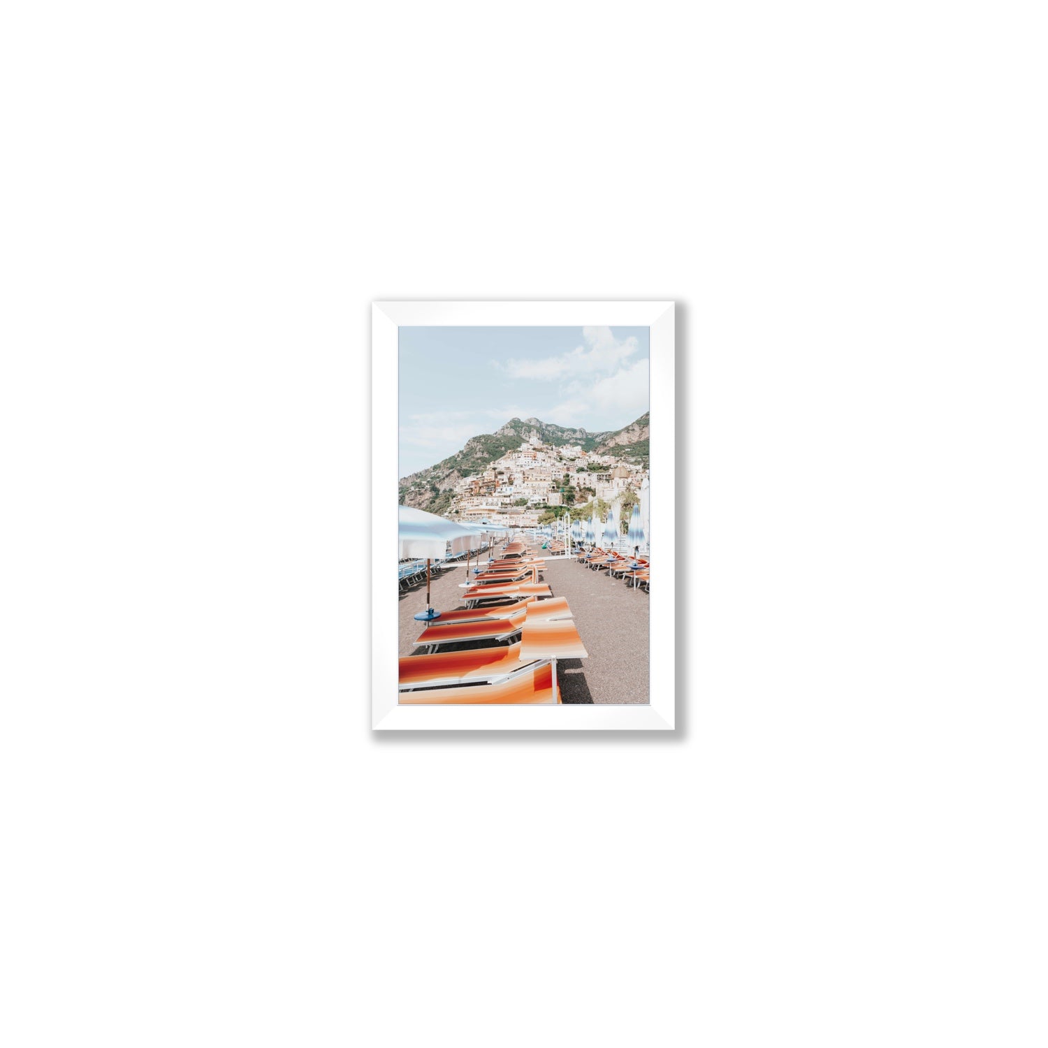 A Symphony of Colours fine art print, Positano, Italy, Small, White Frame · Full Bleed, Fine Art Print