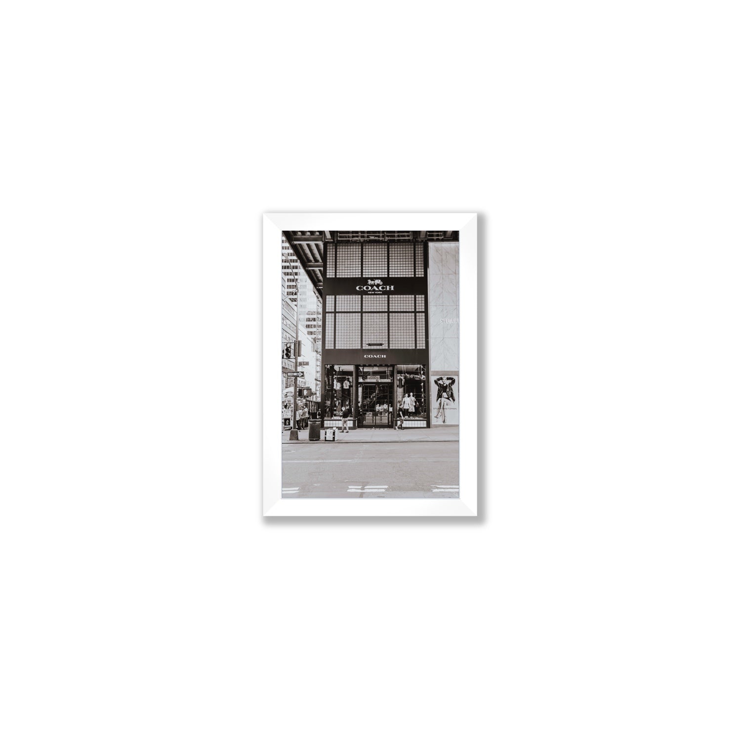 Coach Uptown fine art print, New York, United States, Small, White Frame · Full Bleed, Fine Art Print