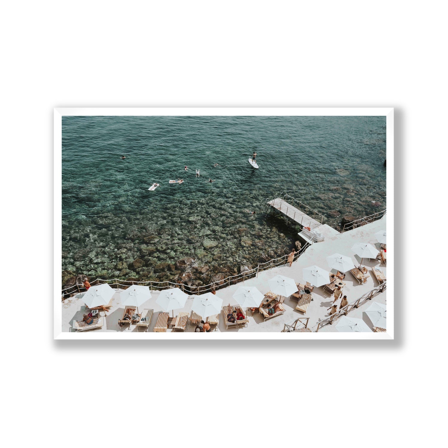 Our Tuscan Dream Tuscany Italian wall art Gallery full-bleed fine art print in white frame