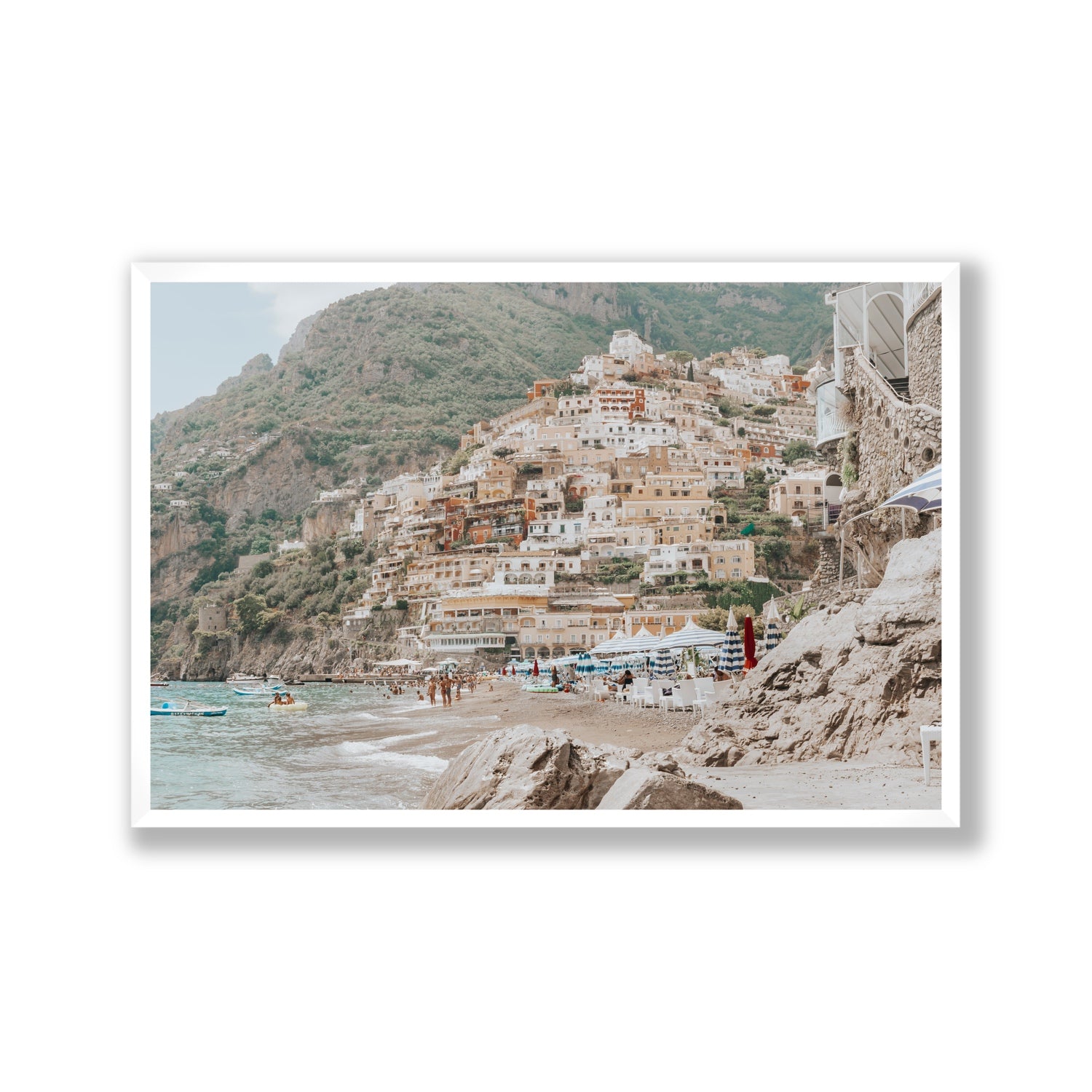 Sogno di Positano fine art print, Positano, Italy, Gallery, White Frame · Full Bleed, Fine Art Print