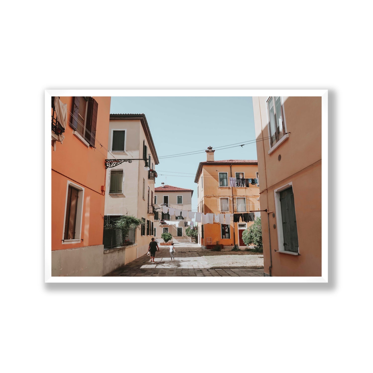 Giorgia Boscolo Venice Italian wall art Gallery full-bleed fine art print in white frame