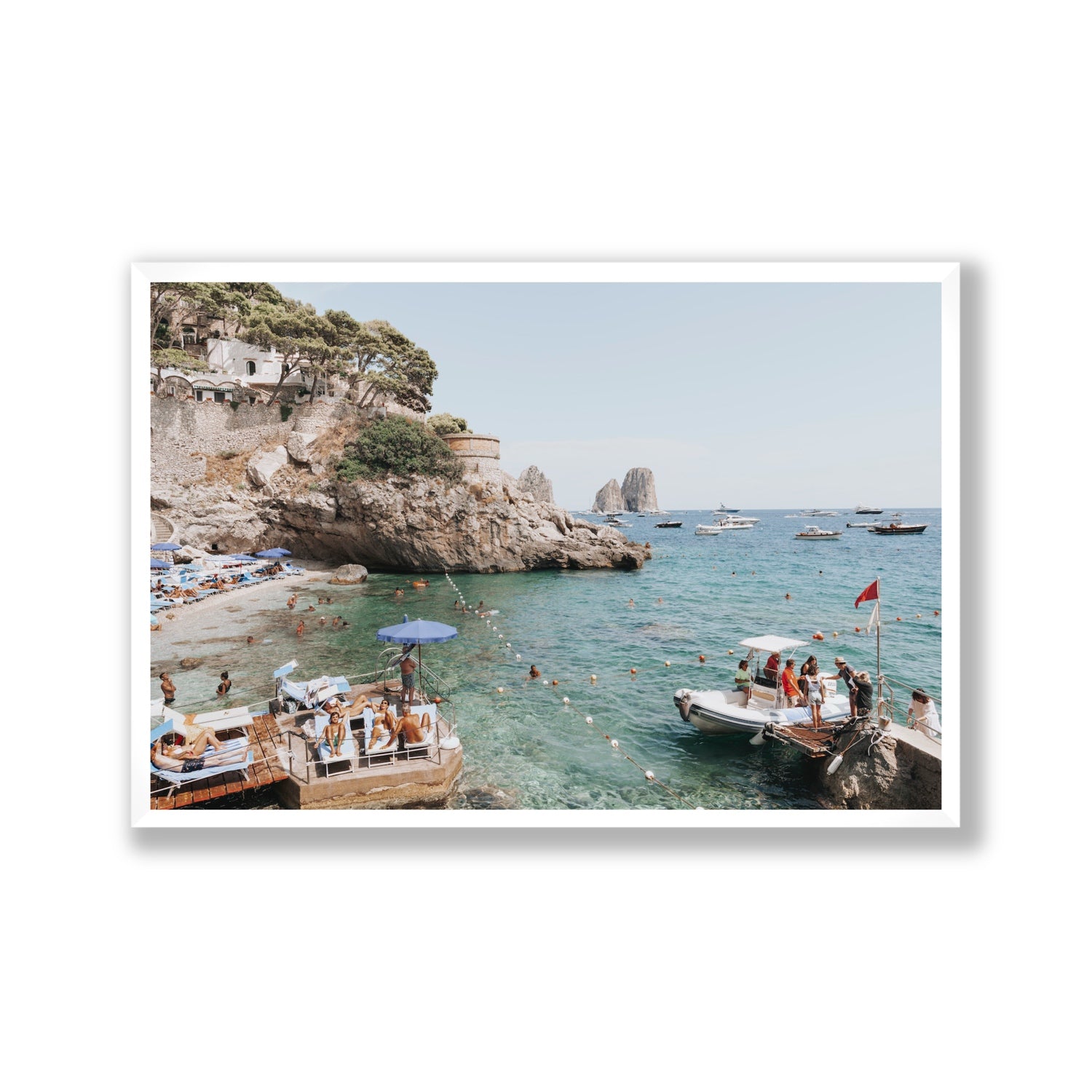 Torre Saracena fine art print, Capri, Italy, Gallery, White Frame · Full Bleed, Fine Art Print