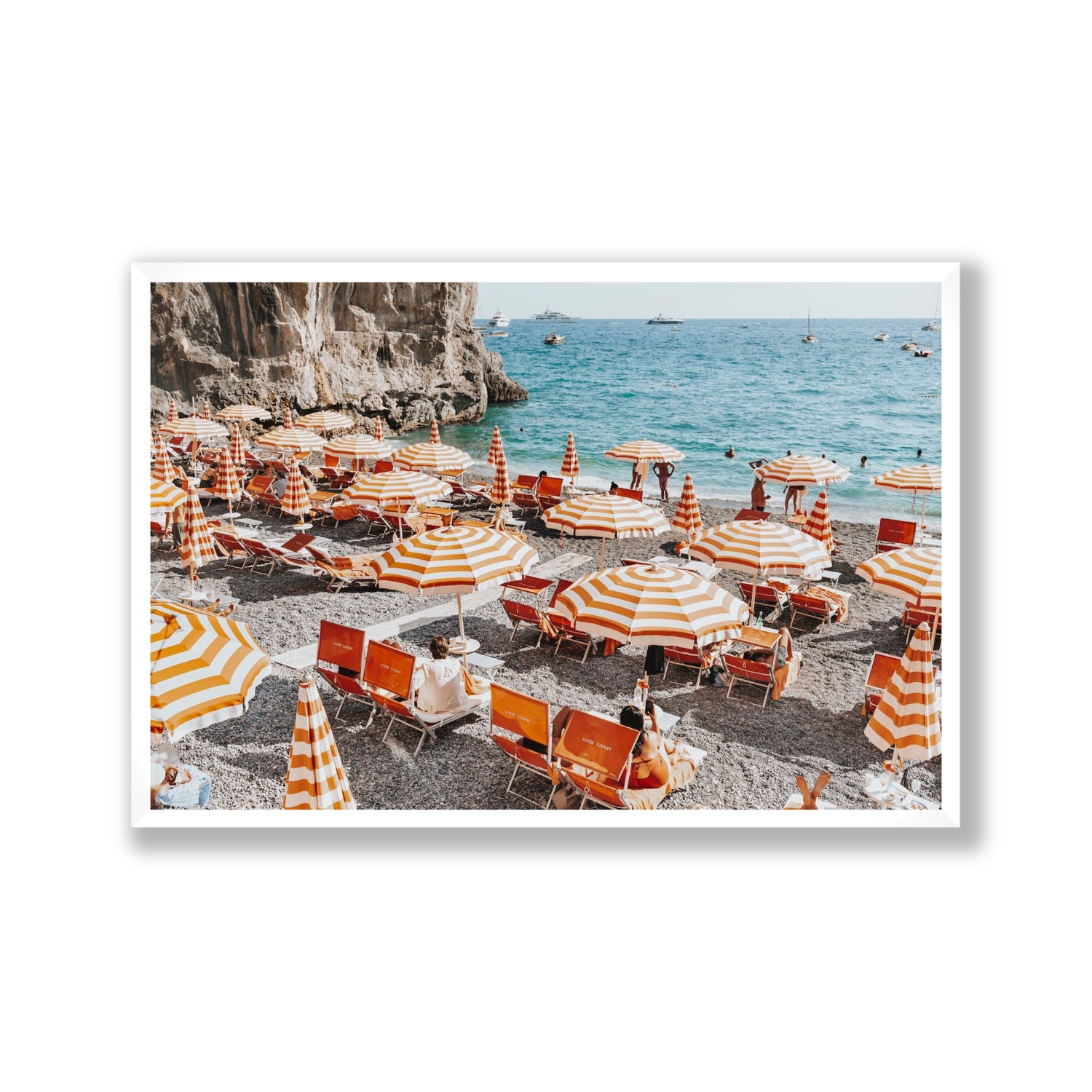 Mango Sorbet fine art print, Positano, Italy, Gallery, White Frame · Full Bleed, Fine Art Print