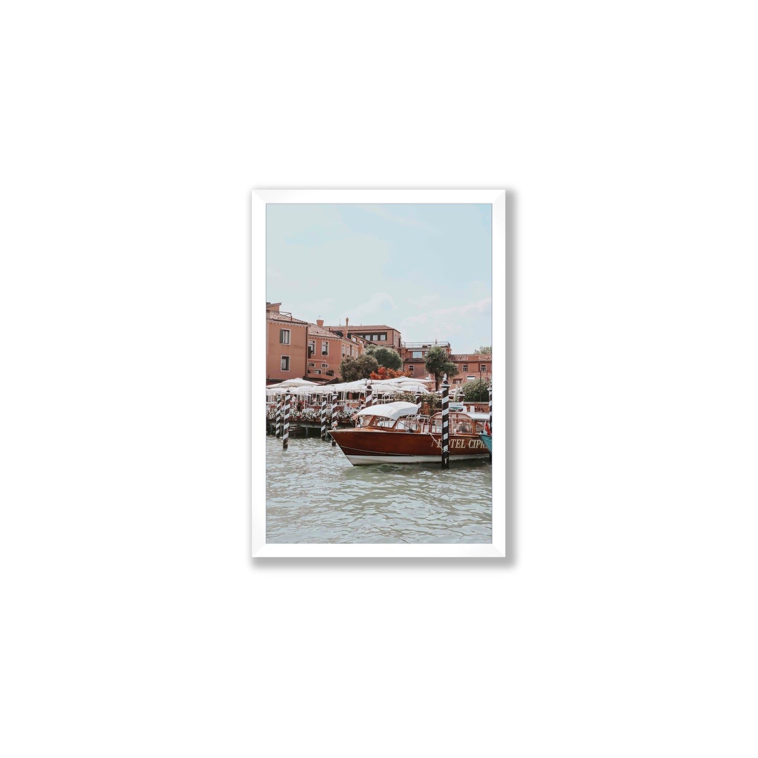 Queen Of The Adriatic Venice Italian wall art Medium full-bleed fine art print in white frame