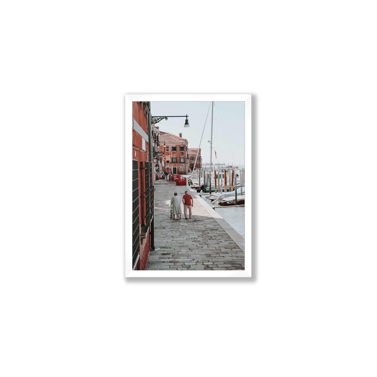 OG Casanova Venice Italian wall art Medium full-bleed fine art print in white frame