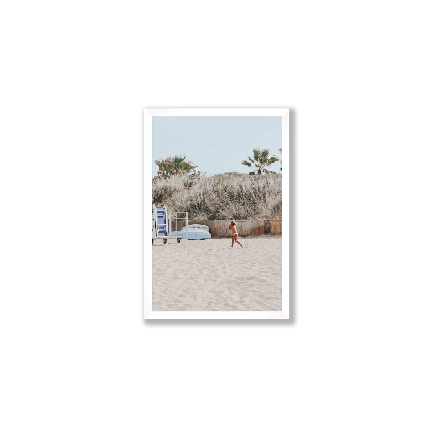 Little Explorer fine art print, Puglia, Italy, Medium, White Frame · Full Bleed, Fine Art Print