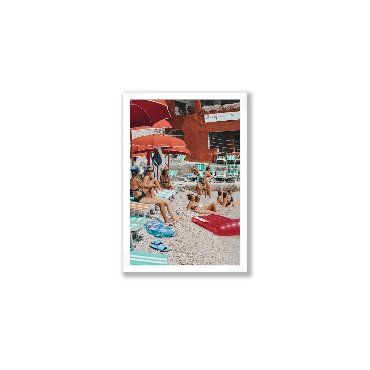 La Dolce Vita fine art print, Capri, Italy, Medium, White Frame · Full Bleed, Fine Art Print