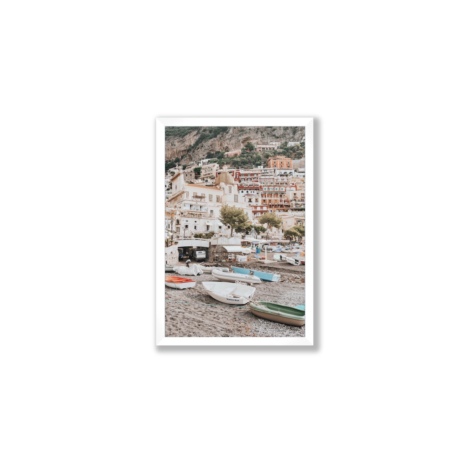A Memory To Treasure fine art print, Positano, Italy, Medium, White Frame · Full Bleed, Fine Art Print
