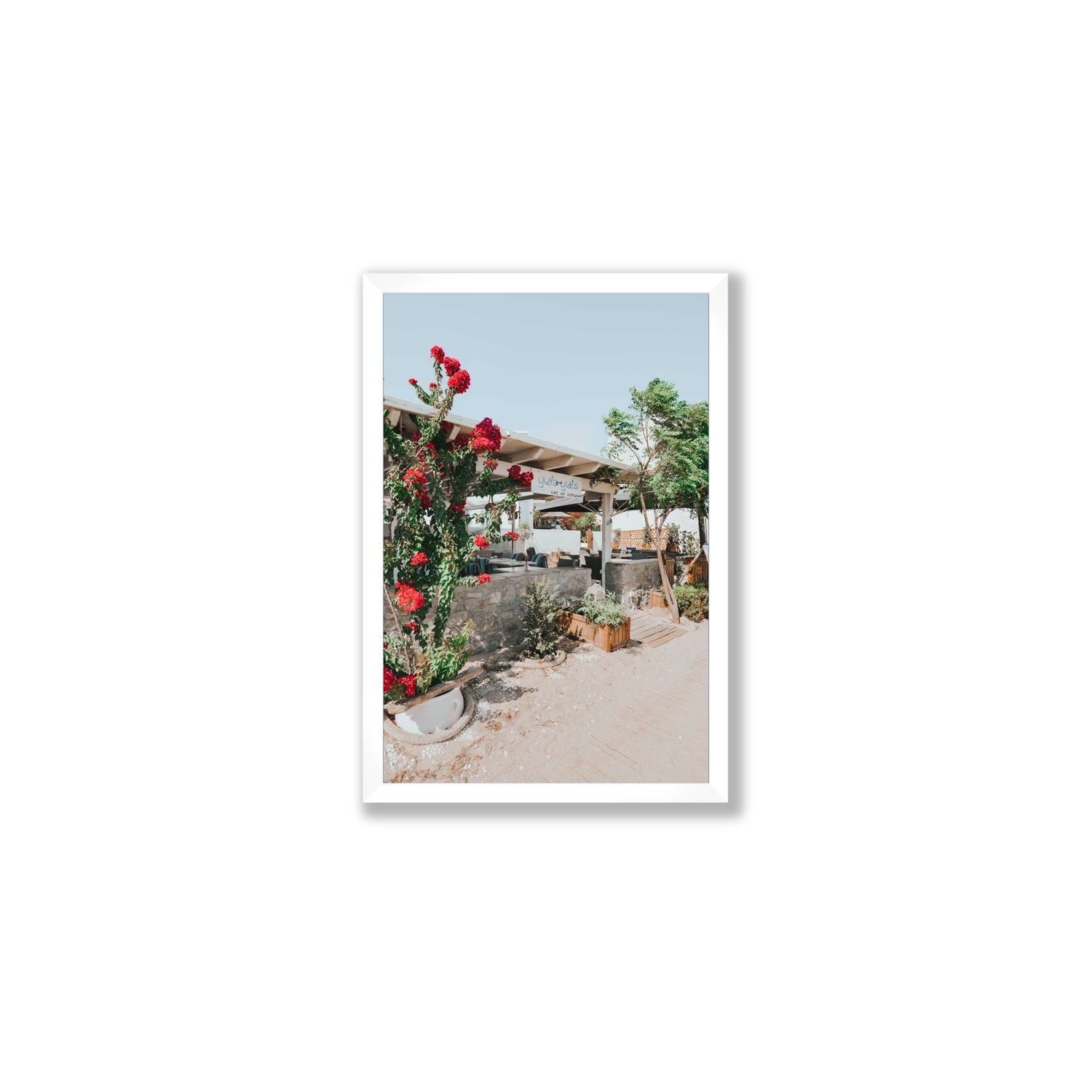 Yialo Yialo fine art print, Mykonos, Greece, Medium, White Frame · Full Bleed, Fine Art Print