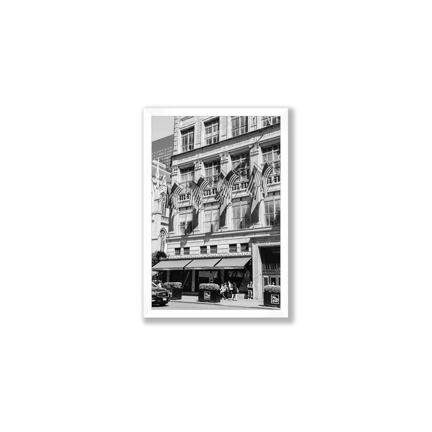 Luxury On Fifth fine art print, New York, United States, Medium, White Frame · Full Bleed, Fine Art Print