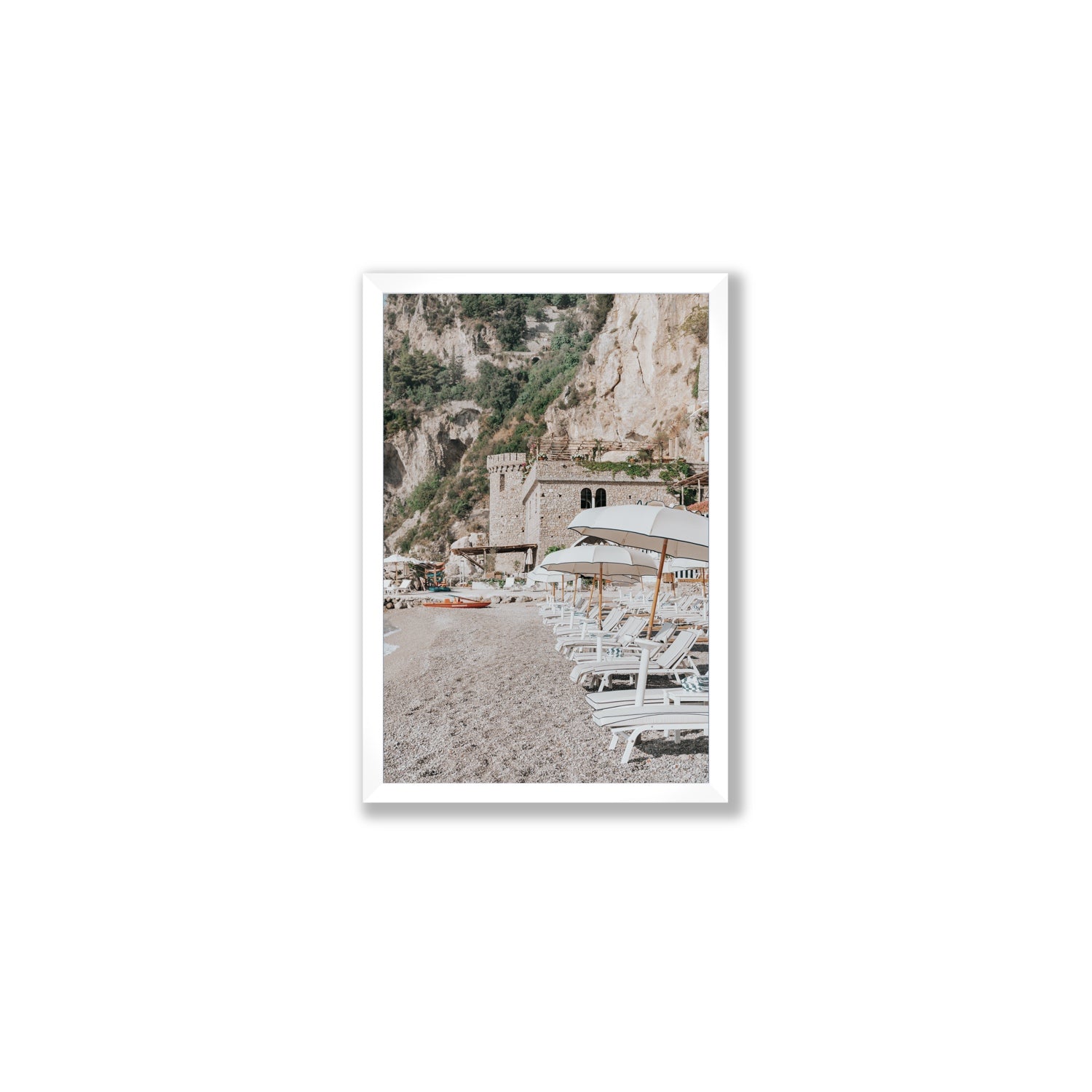 La Villeggiatura fine art print, Amalfi, Italy, luxury escapes artwork, Medium, White Frame · Full Bleed, Fine Art Print