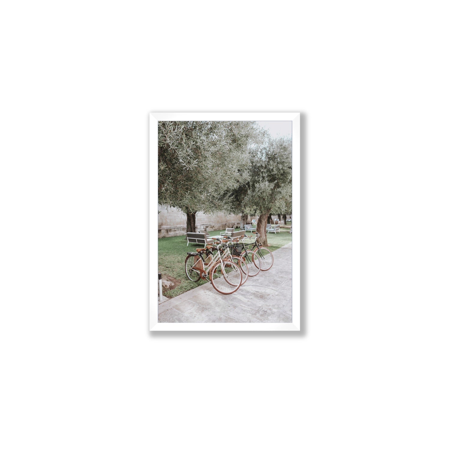 Classic Cruisers Puglia wall art Medium full-bleed fine art print in white frame