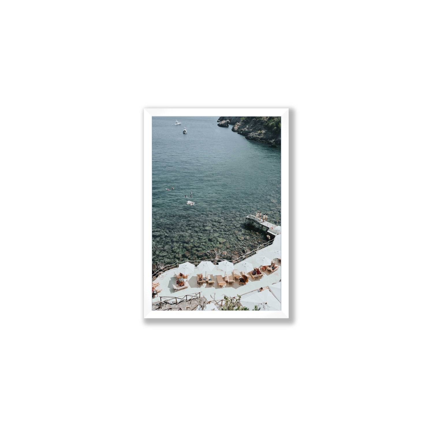 Until The Sun Goes Down Tuscany Italian decor wall art Medium full-bleed fine art print in white frame