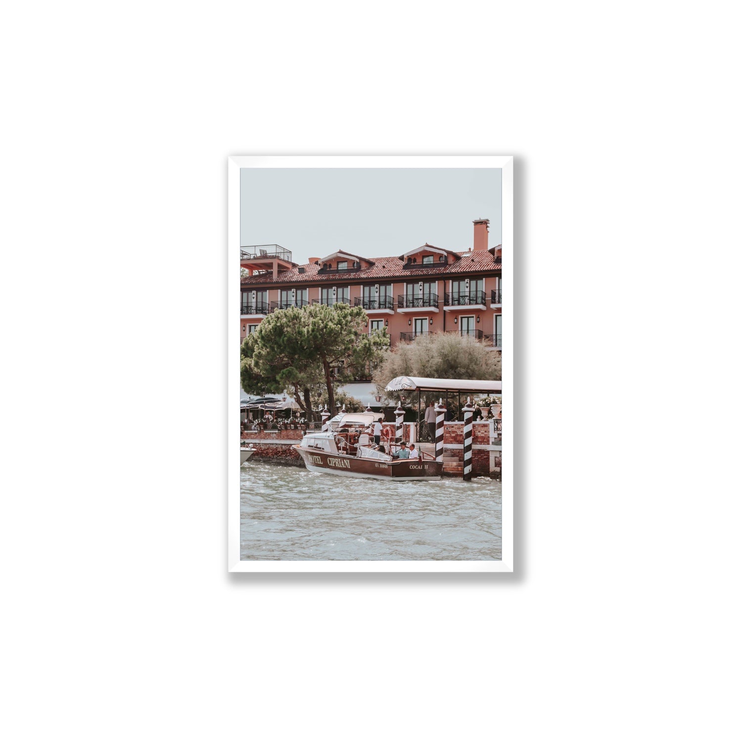 Cocai II Venice Italian wall art Large full-bleed fine art print in white frame