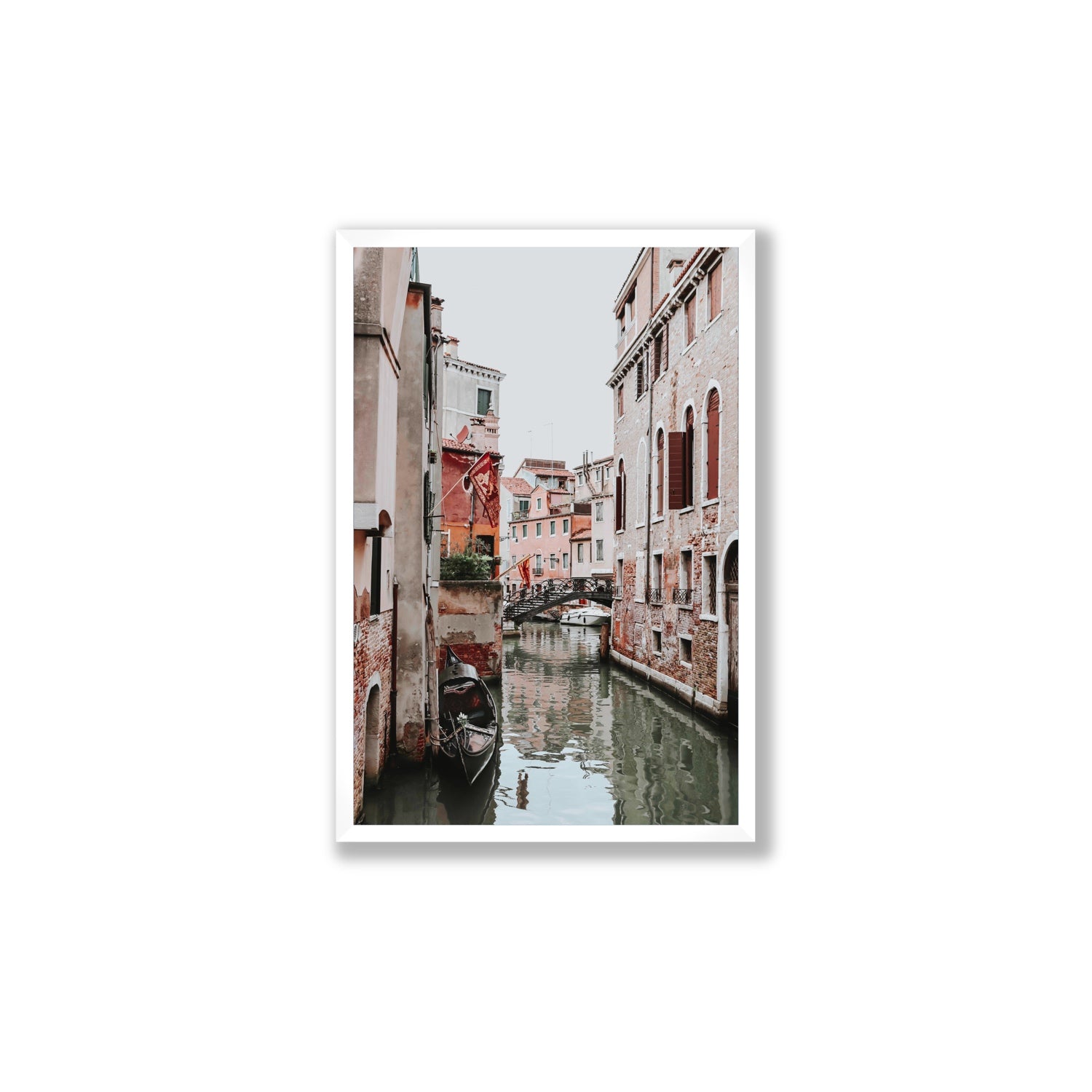 Laguna Veneta Venice Italian wall art Large full-bleed fine art print in white frame