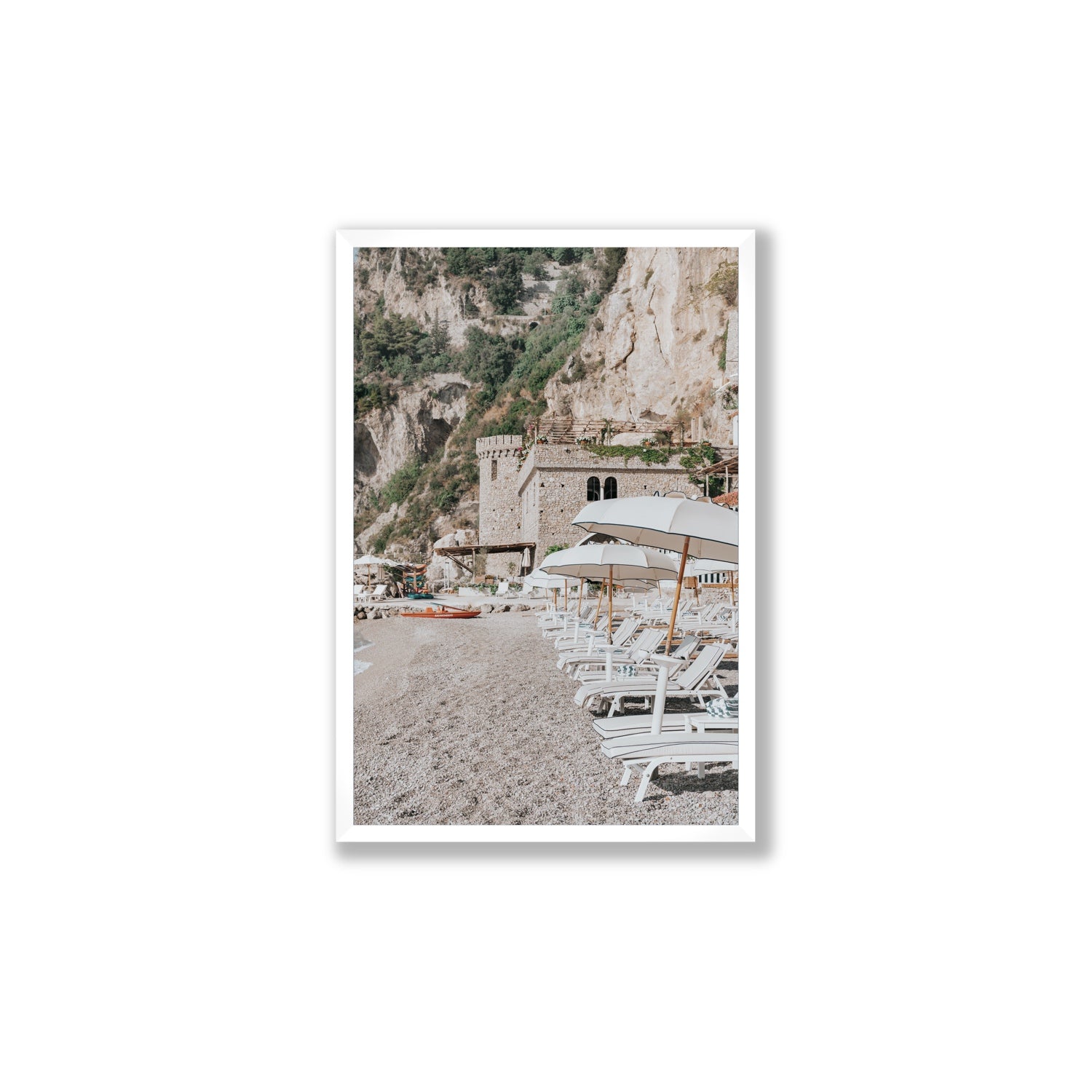 La Villeggiatura fine art print, Amalfi, Italy, luxury escapes artwork, Large, White Frame · Full Bleed, Fine Art Print
