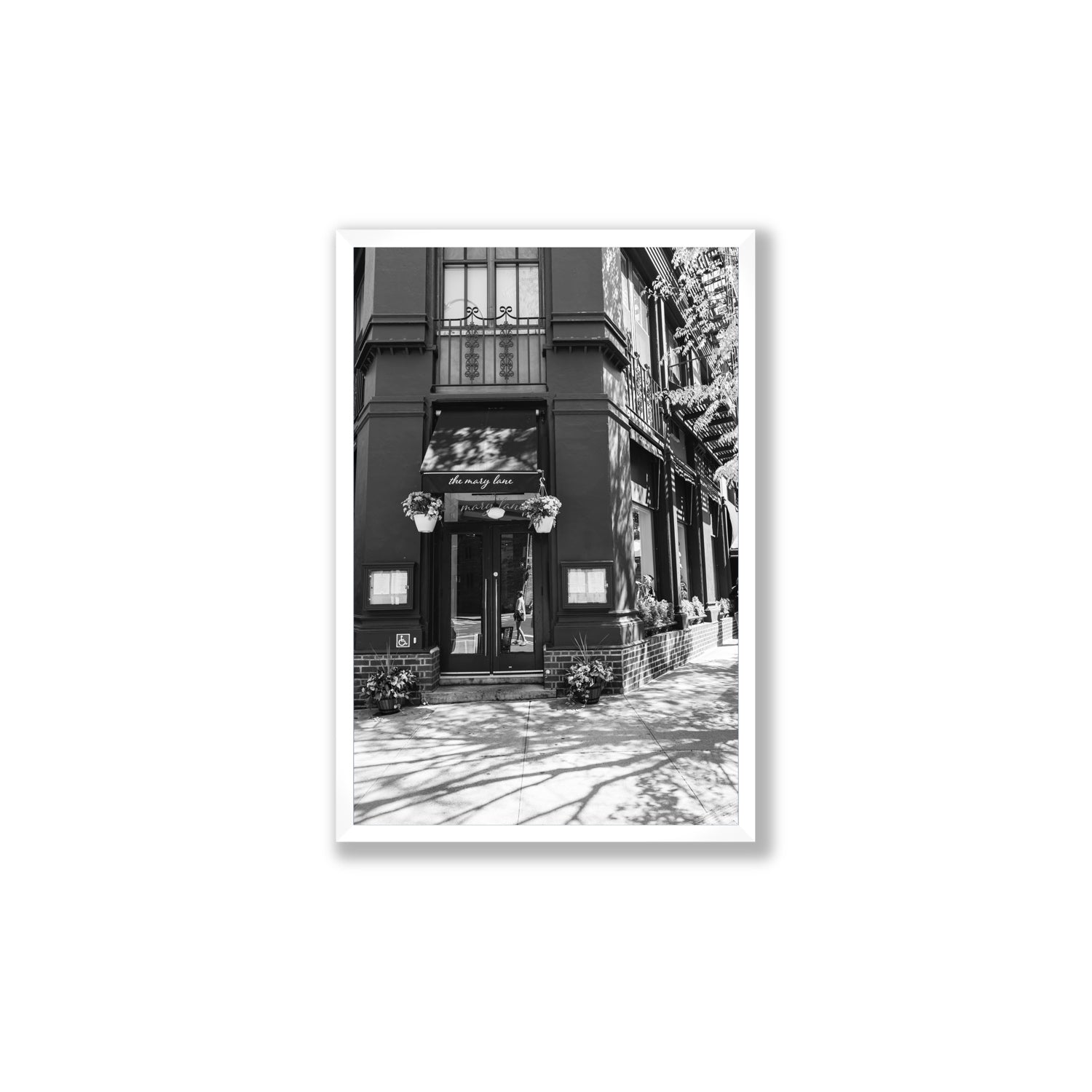 Mary's Corner fine art print, New York, United States, Large, White Frame · Full Bleed, Fine Art Print