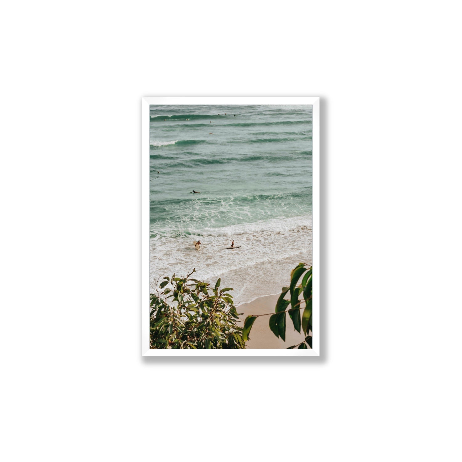 Private Paradise fine art print, Byron Bay, Australia, Large, White Frame · Full Bleed, Fine Art Print