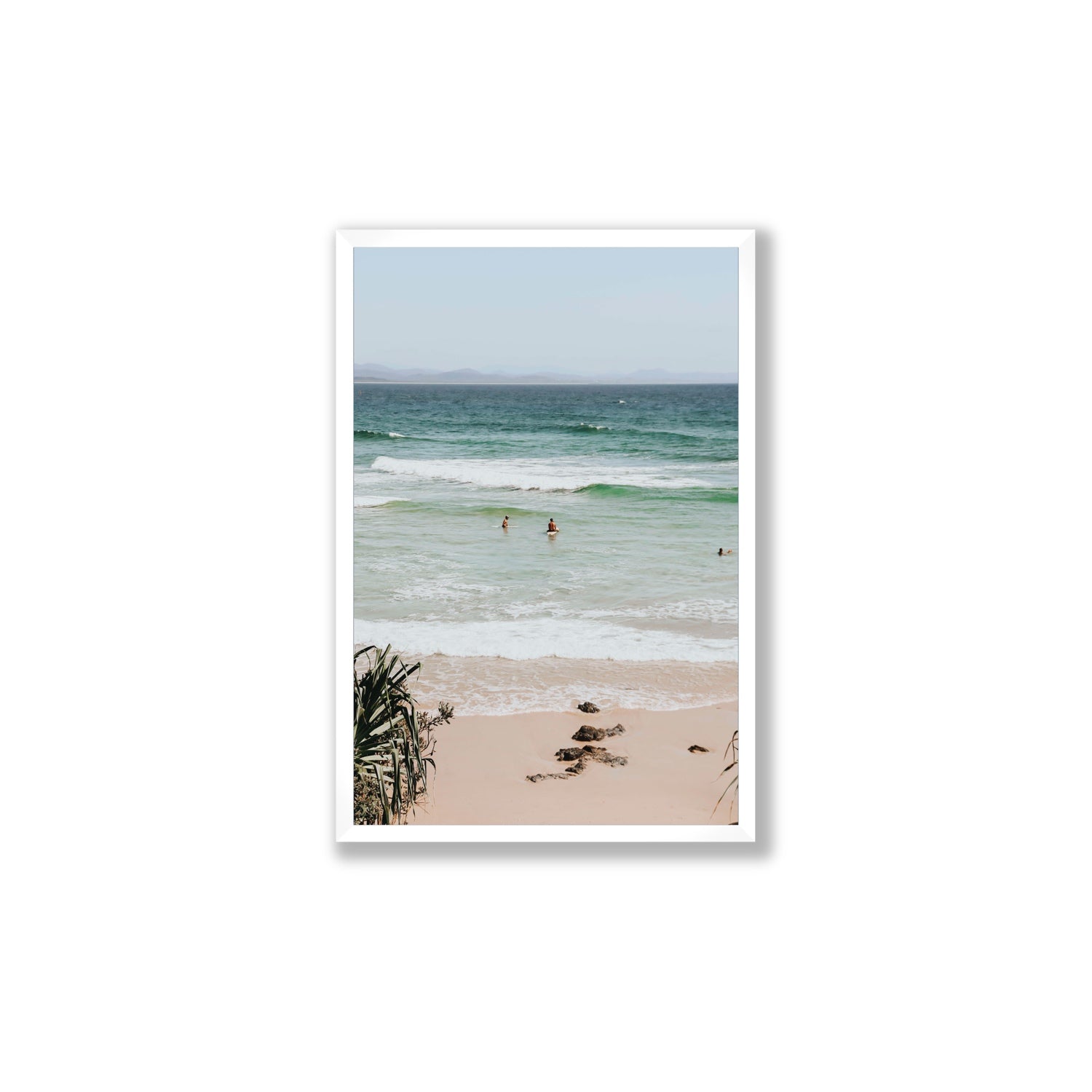 Lets Go Trippin' fine art print, Byron Bay, Australia, Large, White Frame · Full Bleed, Fine Art Print