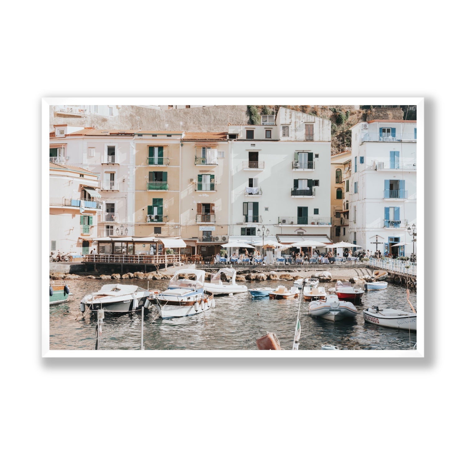 L'Insenatura fine art print, Sorrento, Italy, Statement, White Frame · Full Bleed, Fine Art Print