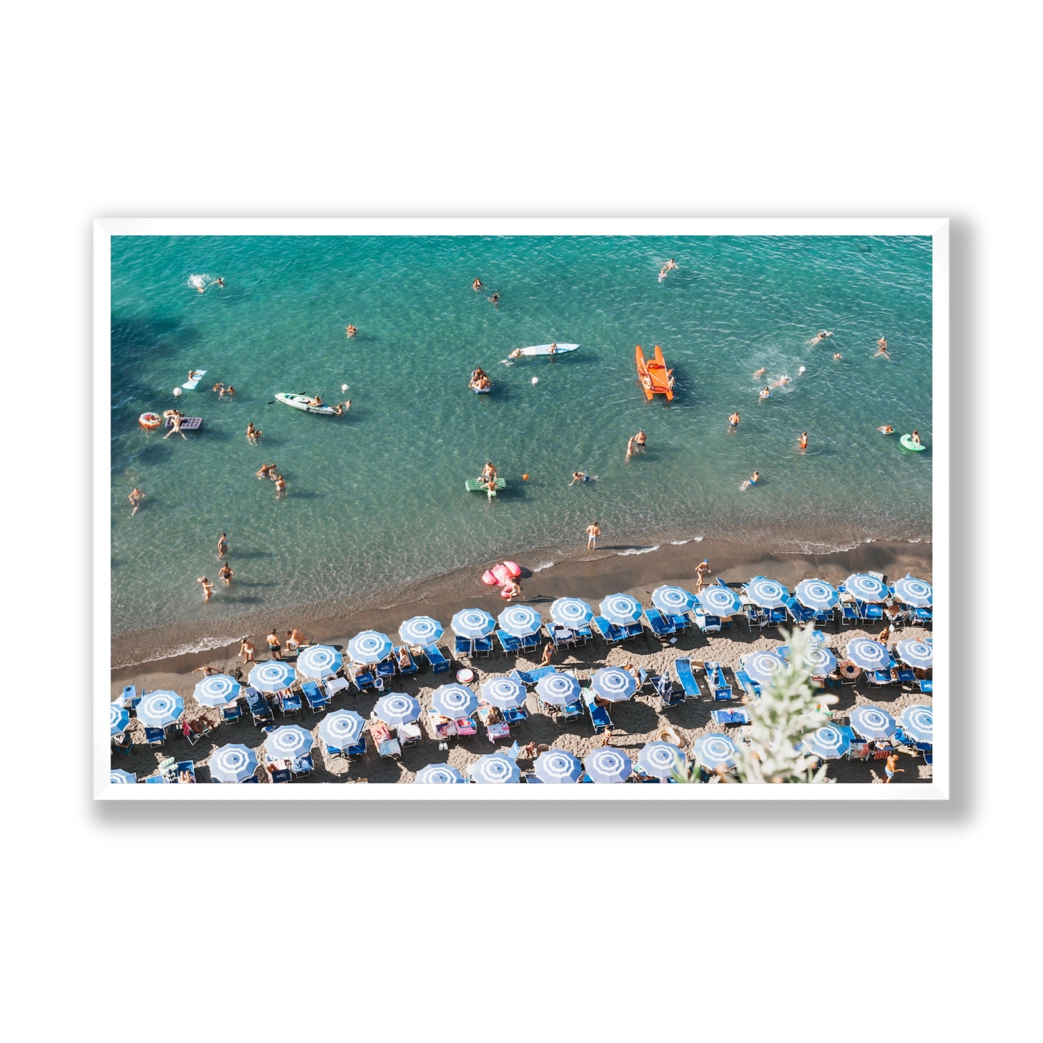 The Sea of Tranquility fine art print, Sorrento, Italy, Statement, White Frame · Full Bleed, Fine Art Print