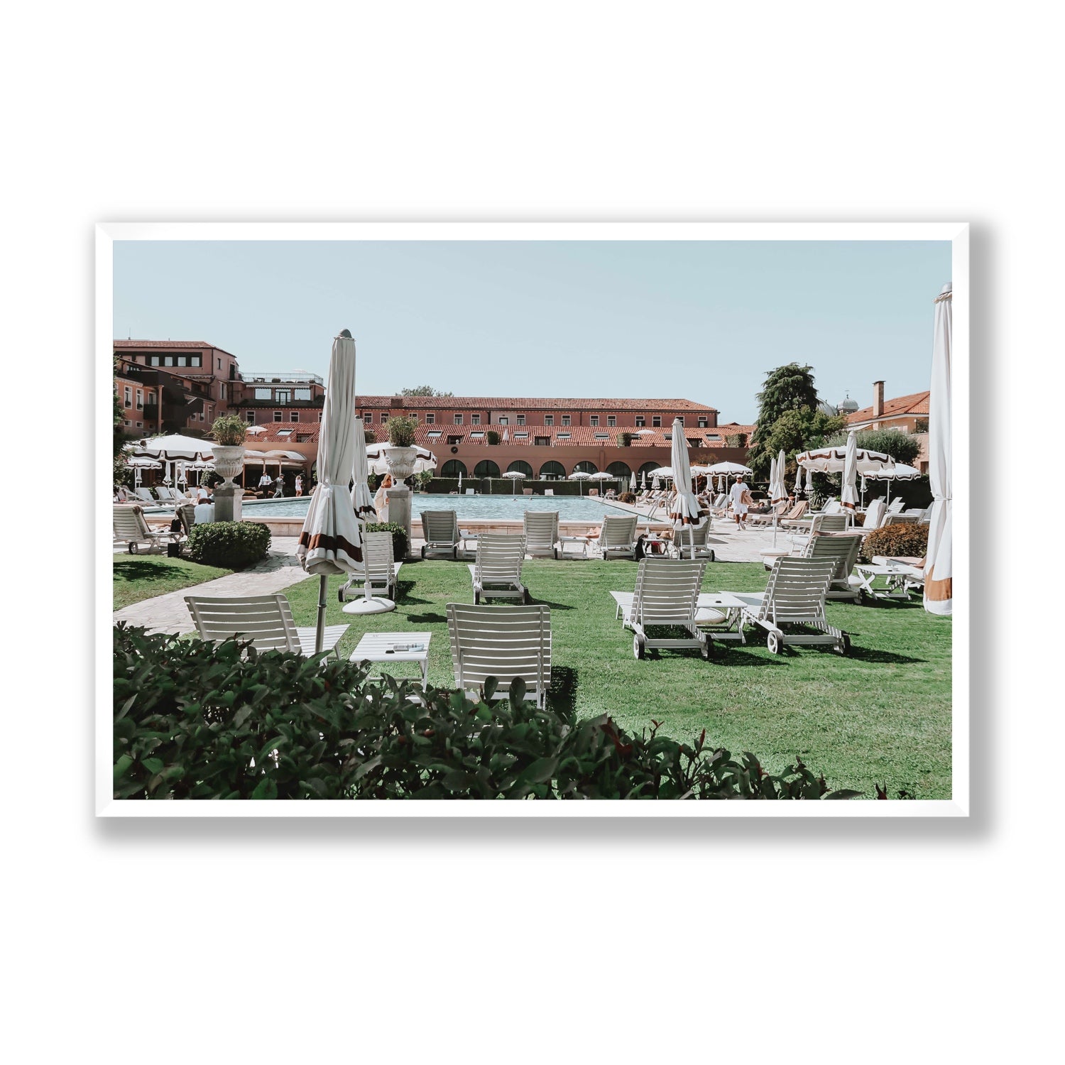 Arrigo Venice Italian wall art Statement full-bleed fine art print in white frame