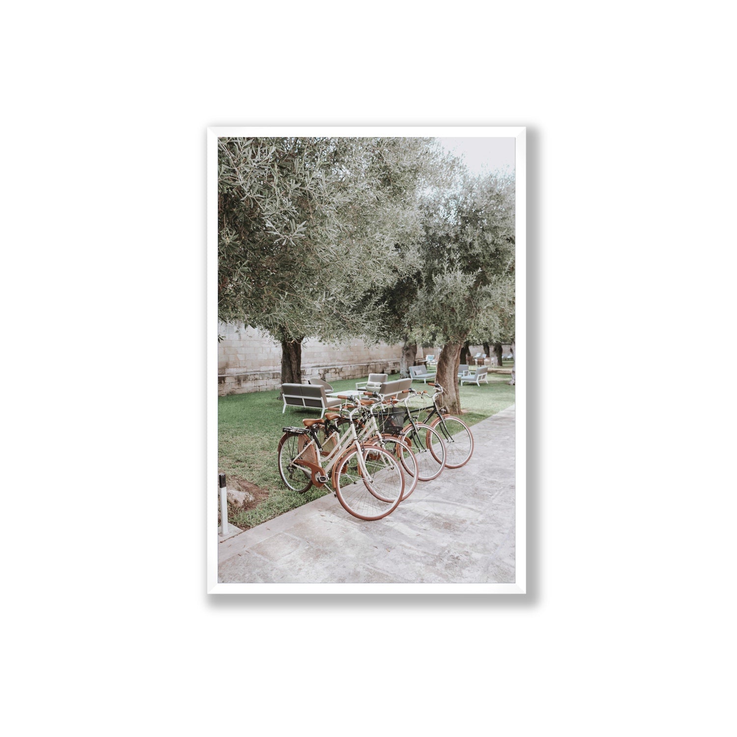 Classic Cruisers Puglia wall art Extra Large full-bleed fine art print in white frame
