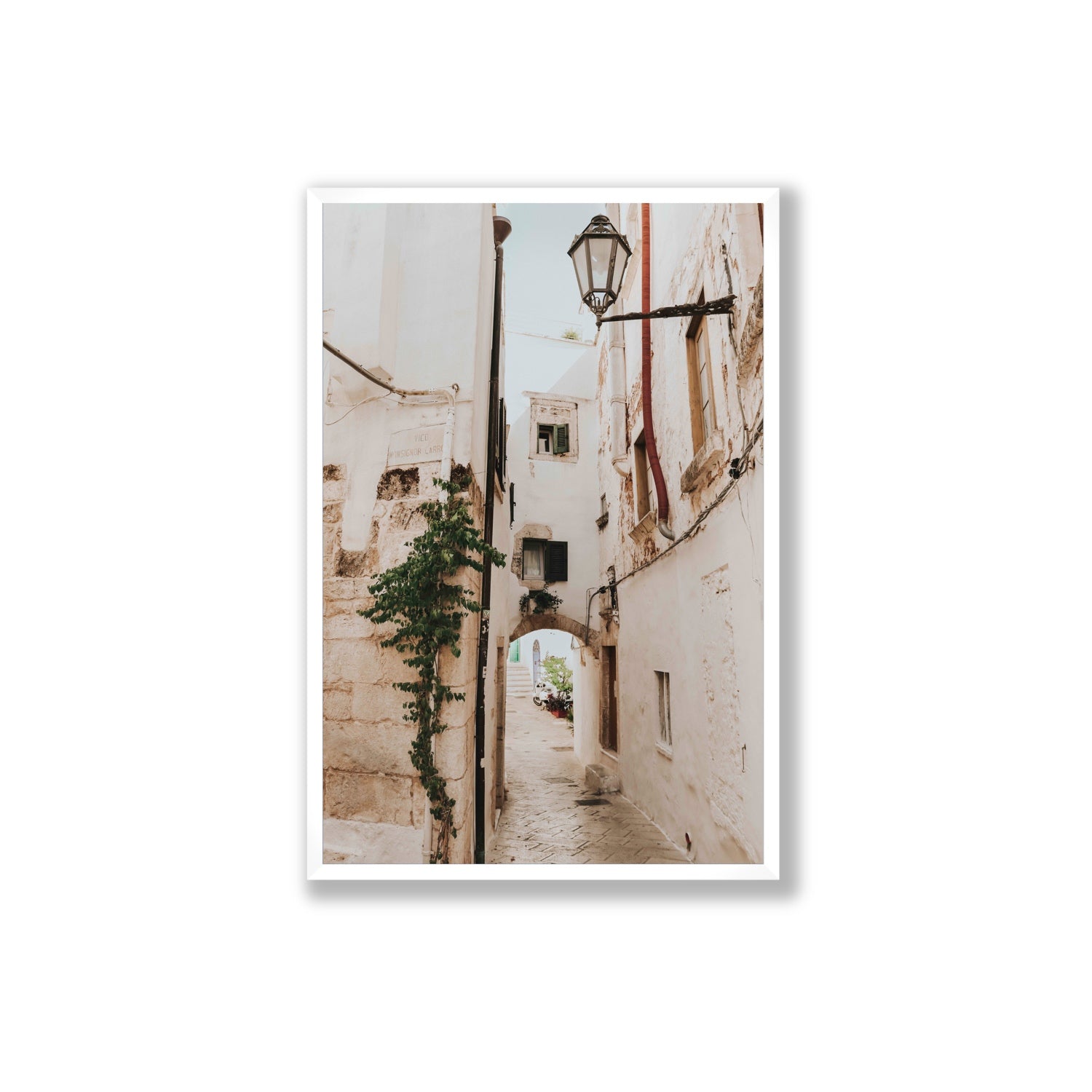 Labyrinth Lanes fine art print, Puglia, Italy, Extra Large, White Frame · Full Bleed, Fine Art Print