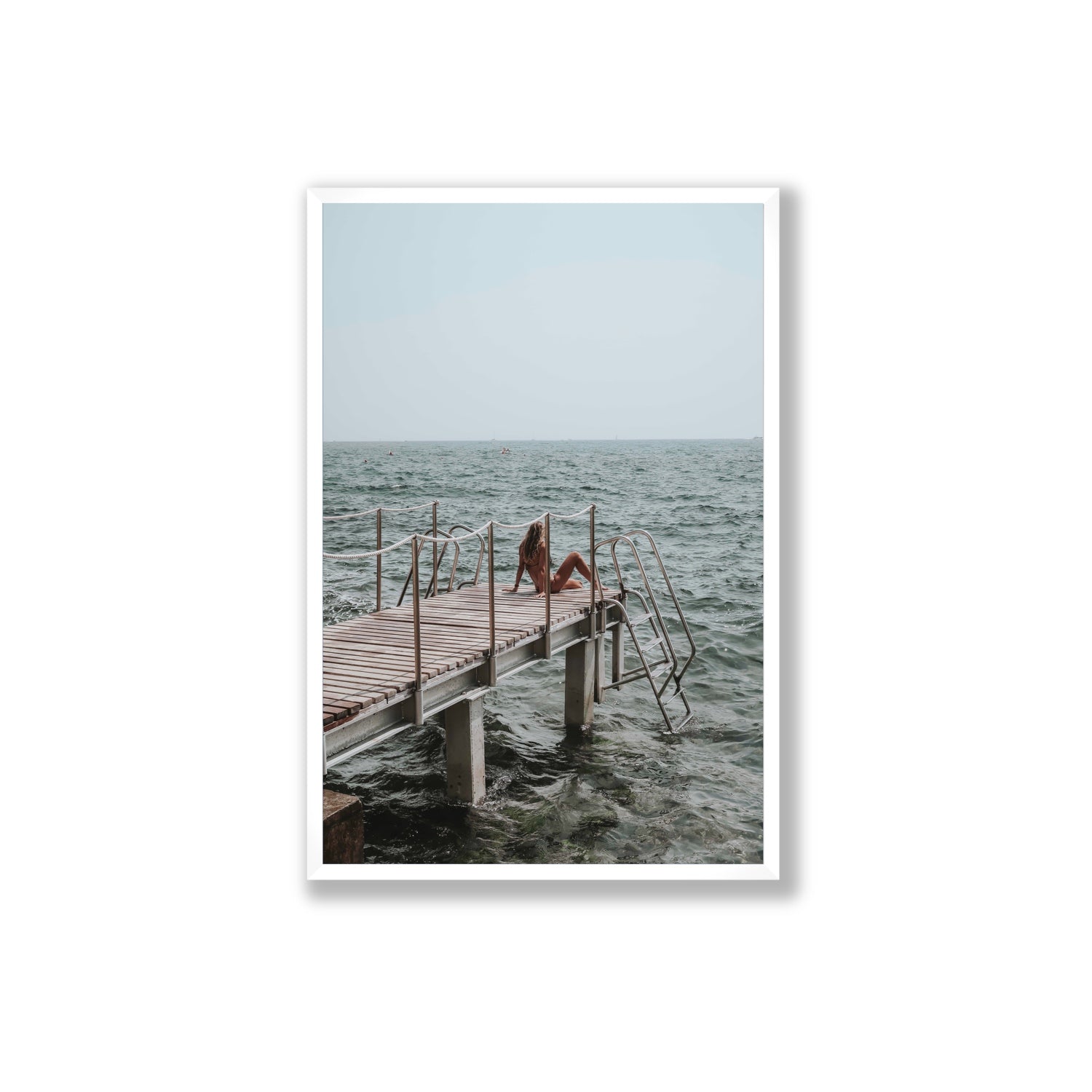The Dock's Whisper fine art print, Tuscany, Italy, Extra Large, White Frame · Full Bleed, Fine Art Print